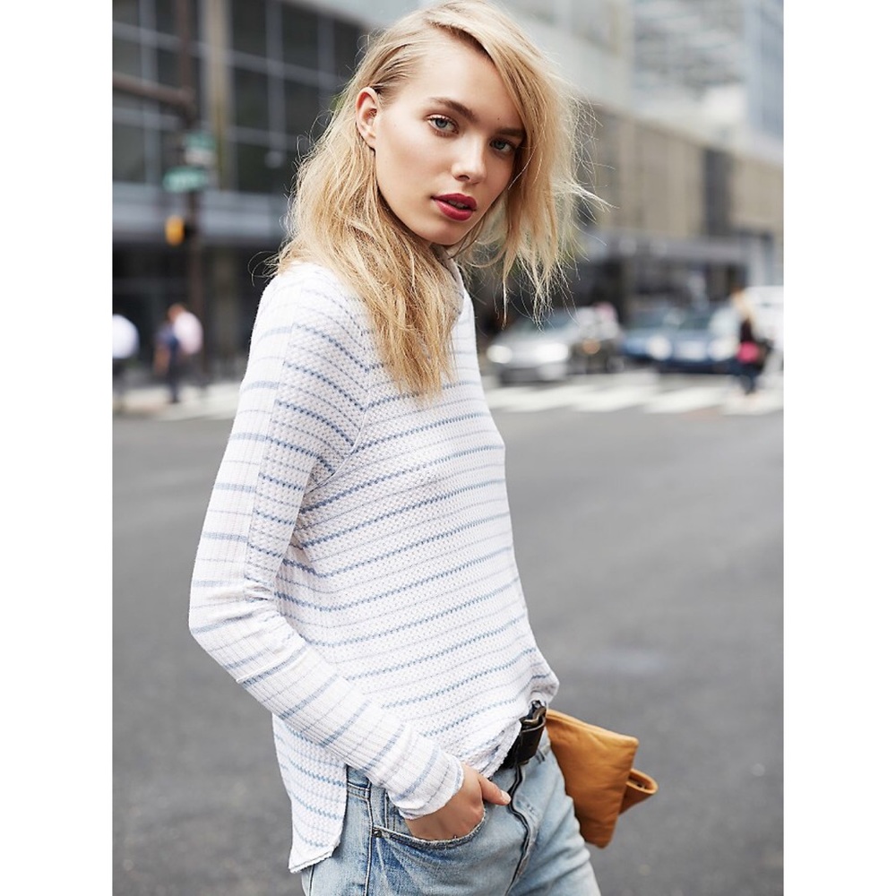 Free People Striped [We The Free] Kristina Thermal View 2